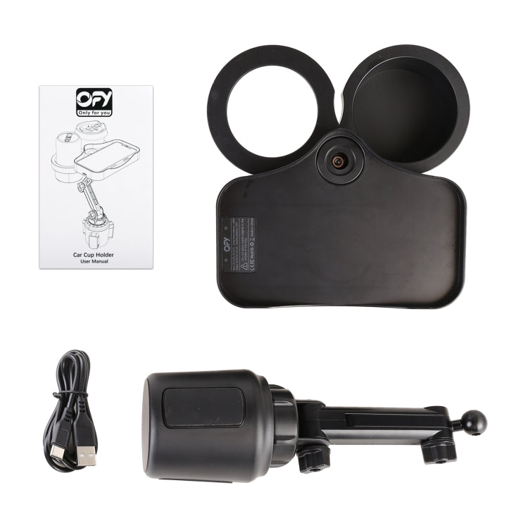 Car Multi-function Water Cup Holder with Wireless Charging Function, with Wireless Charging Function