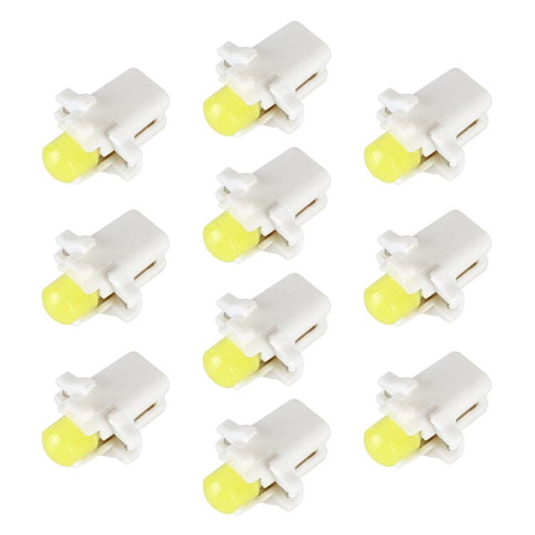 10 PCS B8.3 0.2W DC12V Wedge Instrument Panel COB LED Light Dashboard Gauge Cluster Indicator Lamp Bulb, B8.3 (White Light), B8.3 (Yellow Light), B8.3 (Blue Light), B8.3 (Green Light), B8.3 (Red Light)