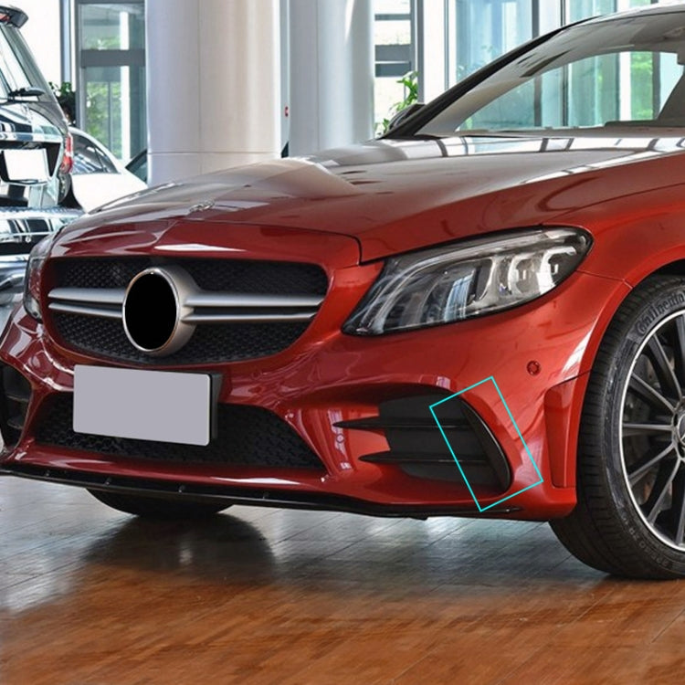 Car Front Wind Knife Decoration Sticker Strip for Mercedes-Benz C Class C180L/C260L/C300L, Front Wind Knife For Mercedes-Benz C Class(Black), Front Wind Knife For Mercedes-Benz C Class(Carbon Fiber Black)
