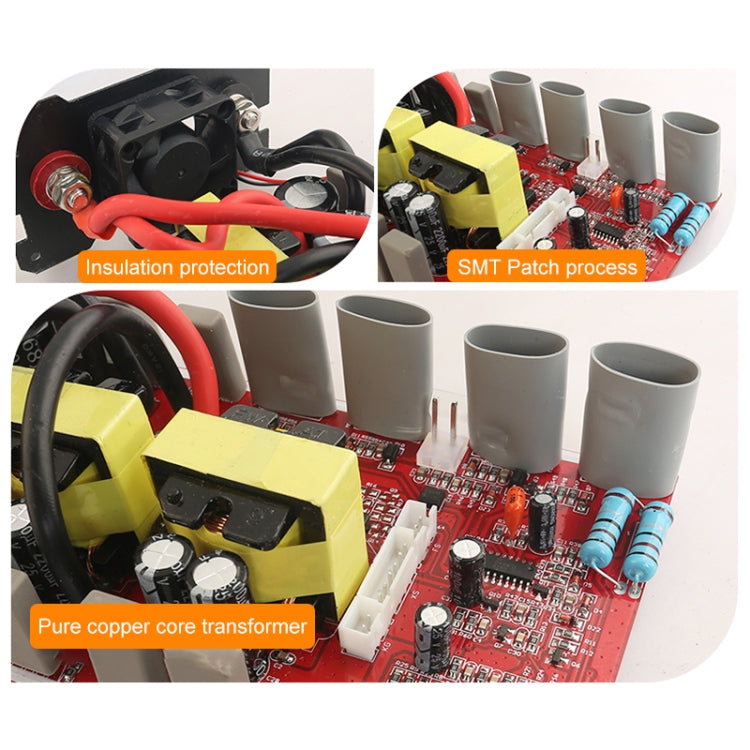 Carmaer 24V to 220V 3000W Intelligent Fan Car Double Digital Display Inverter Household Power Converter, 24V to 220V 3000W
