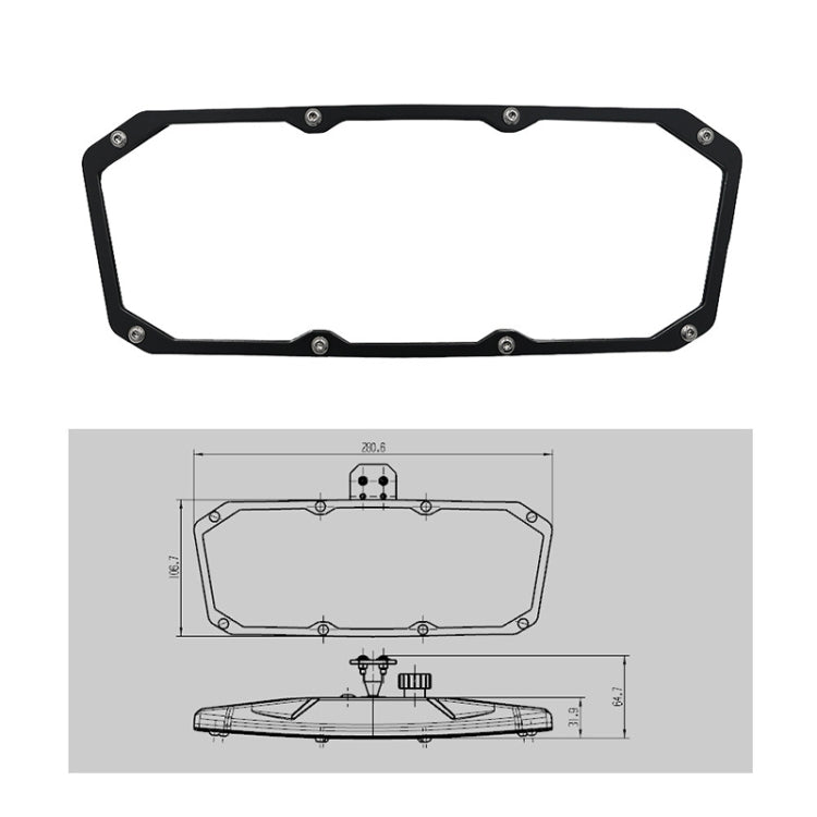 Pair Car UTV Central Mirror Rearview Mirror, UTV-59-1 Car Mirror