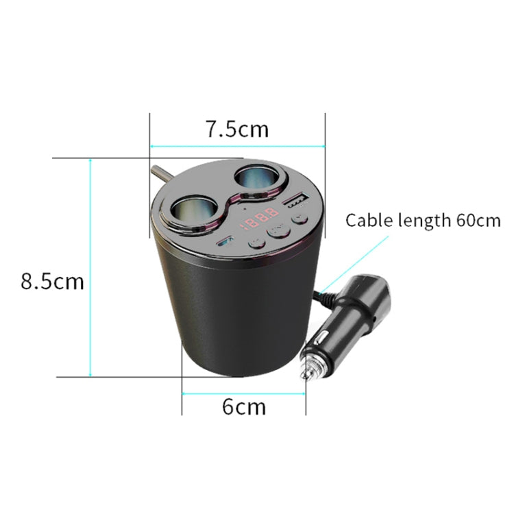 G63 Car Multi-function Bluetooth Charger Cup Support USB Charging / Navigation Broadcast, without Remote Control, without Remote Control