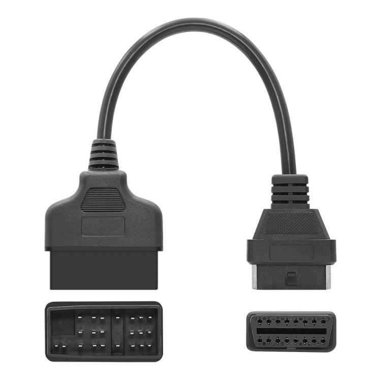 22Pin to 16Pin Car OBD2 Conversion Cable OBDII Diagnostic Adapter Cable for Toyota, OBD2 Conversion Cable