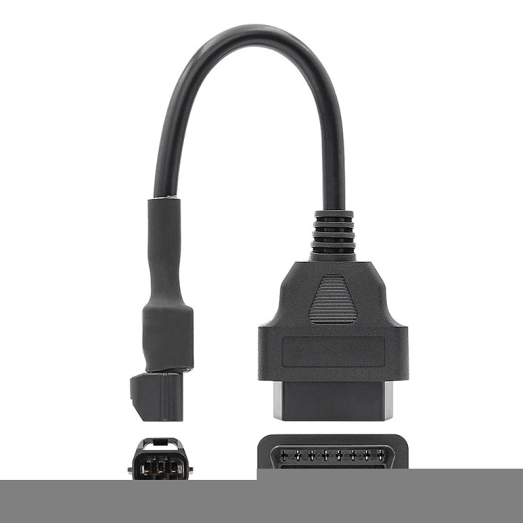 16Pin to 3Pin Motorcycles OBD2 Conversion Cable OBDII Diagnostic Adapter Cable for KYMCO, 16Pin to 3Pin