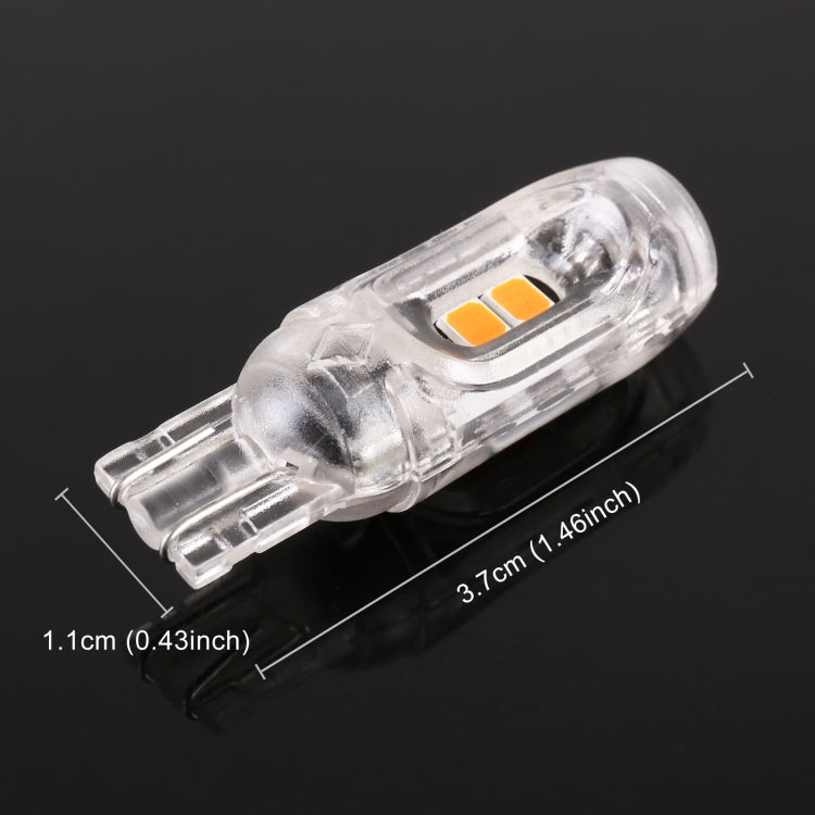 10 PCS T10 DC12V / 1W Car Clearance Light 5LEDs SMD-3030 Lamp Beads