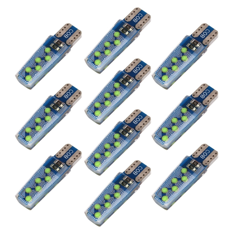 10 PCS T10 DC12V / 1.2W Car Clearance Light 12LEDs COB Lamp Beads, 12LEDs COB (Red Light), 12LEDs COB (White Light), 12LEDs COB (Yellow Light), 12LEDs COB (Ice Blue Light), 12LEDs COB (Blue Light), 12LEDs COB (Pink Light), 12LEDs COB (Green Light)
