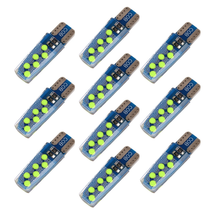 10 PCS T10 DC12V / 1.2W Car Clearance Light 12LEDs COB Lamp Beads, 12LEDs COB (Red Light), 12LEDs COB (White Light), 12LEDs COB (Yellow Light), 12LEDs COB (Ice Blue Light), 12LEDs COB (Blue Light), 12LEDs COB (Pink Light), 12LEDs COB (Green Light)