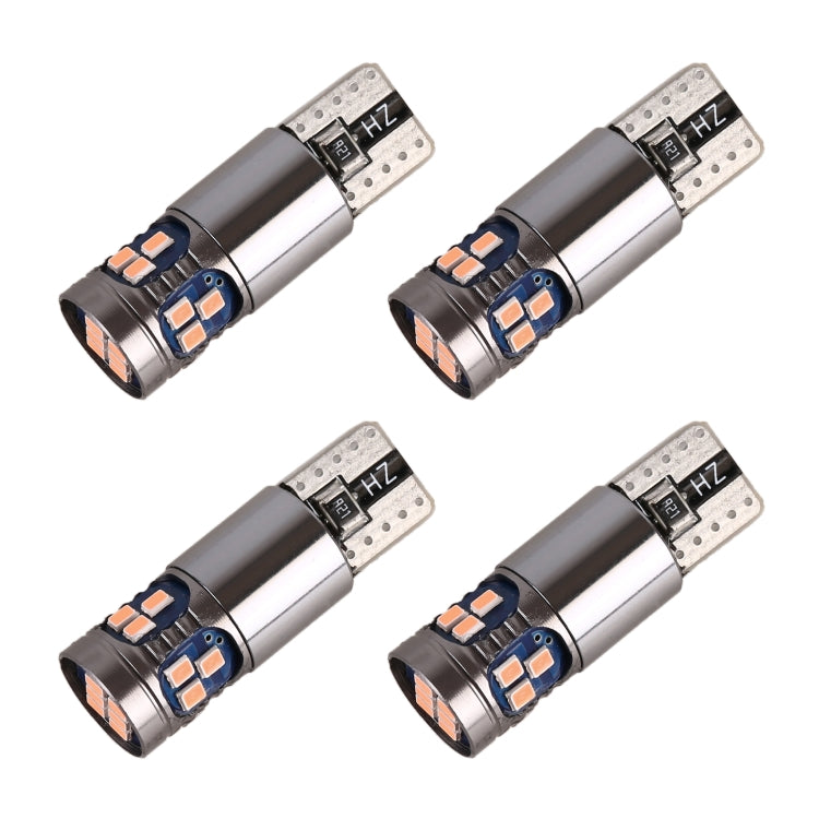 4 PCS T10 DC12V / 2.5W Car Clearance Light 18LEDs SMD-3020 Lamp Beads, 18LEDs SMD-3020 (Yellow Light), 18LEDs SMD-3020 (Ice Blue Light), 18LEDs SMD-3020 (Blue Light), 18LEDs SMD-3020 (Pink Light), 18LEDs SMD-3020 (White Light)
