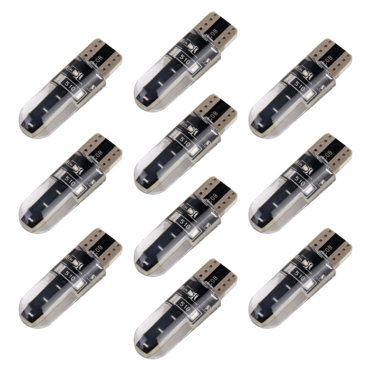 10 PCS T10 DC12V / 1W Car Clearance Light COB Lamp Beads, COB (Red Light), COB (White Light), COB (Yellow Light), COB (Ice Blue Light), COB (Blue Light), COB (Pink Light), COB (Green Light)