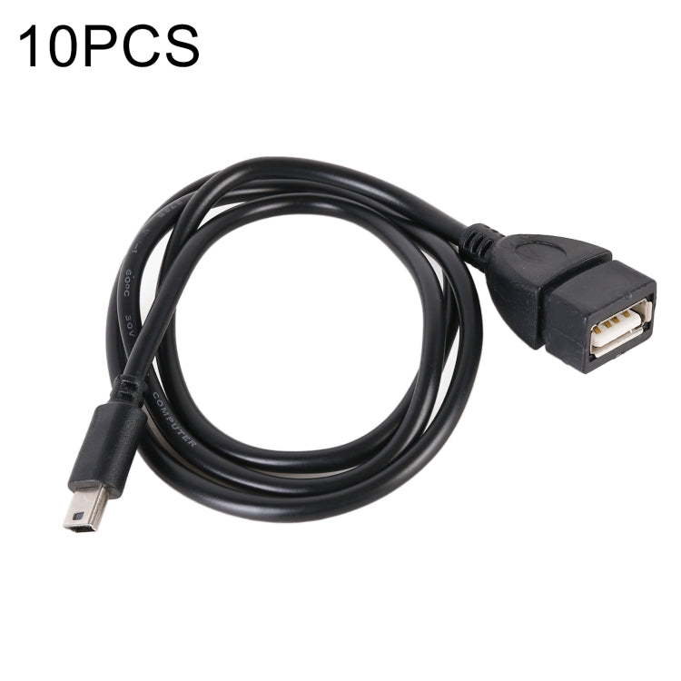 10 PCS Car OTG Head to USB Cable, Cable Length: 80cm, 80cm