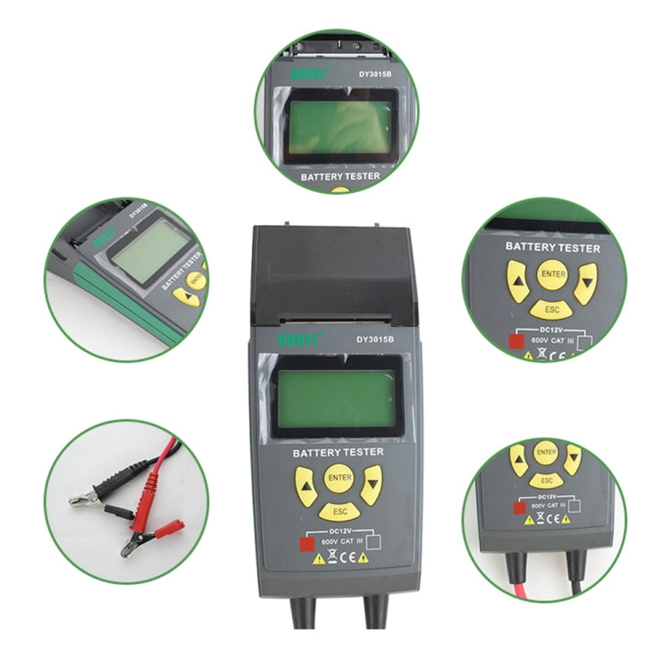 DUOYI DY3015B Car Multi-language 12V Battery Tester, DY3015B