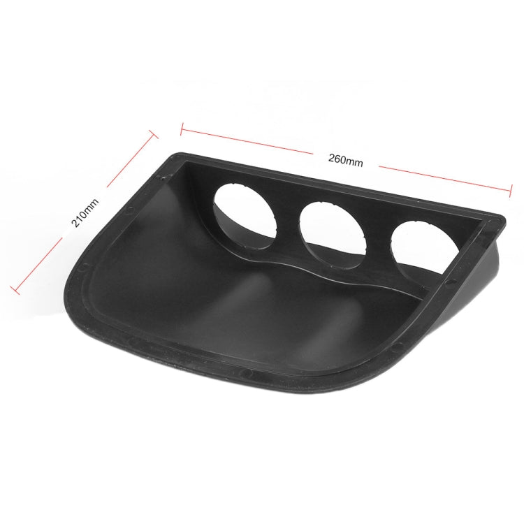 Car 52mm 3 Holes Dash Gauge Meter Pod Mount Holder, Carbon Fiber, 3 Holes, Carbon Fiber