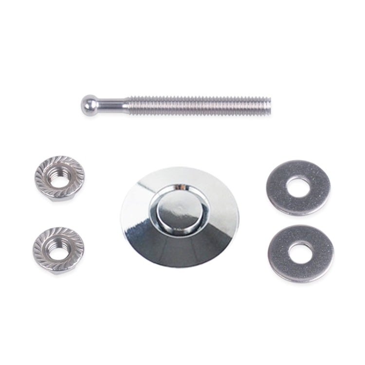 54mm Stainless Steel Quick-pins Push Button Billet Hood Pins Lock Clip Kit, 54mm (Silver), 54mm (Red), 54mm (Blue), 54mm (Black)