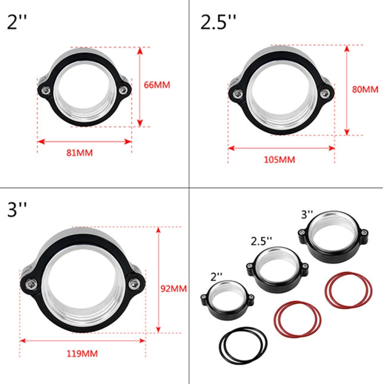 2.0 inch Car Exhaust V-band Clamp with Flange, 2.0 inch