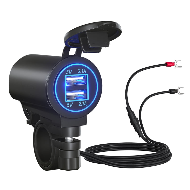 ZH-526I1 Car / Motorcycle 4.2A Dual USB Port Car Charger, ZH-526I1