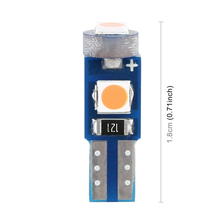 10 in 1 Car T5 0.2W DC12V Instrument Panel LED Decorative Light