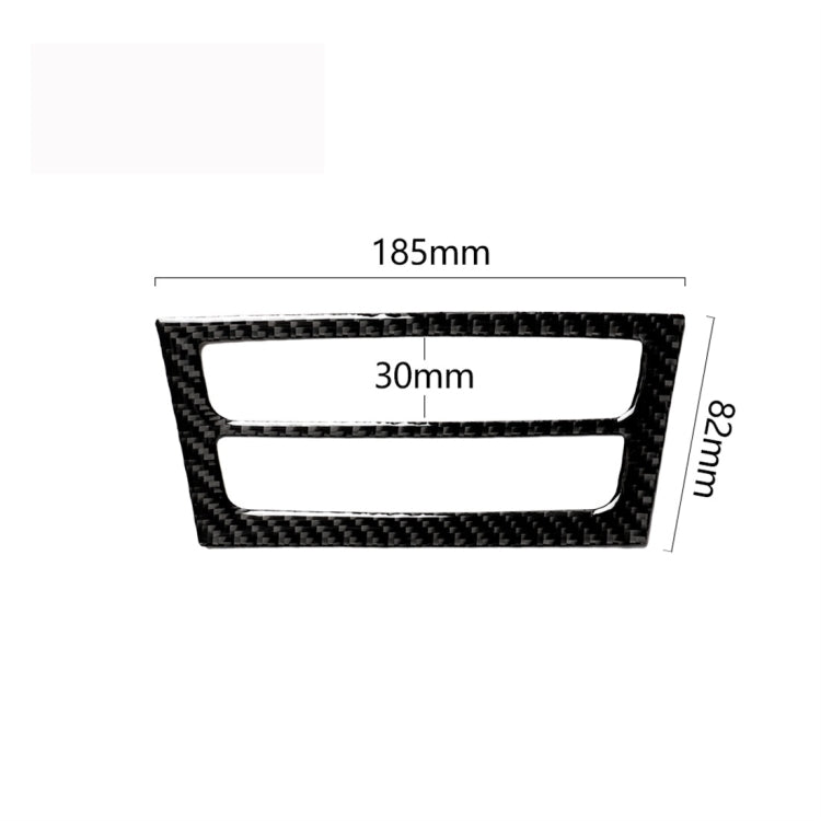 Carbon Fiber Car Rear Vent Panel Decorative Sticker for Tesla Model X, Rear Vent Panel