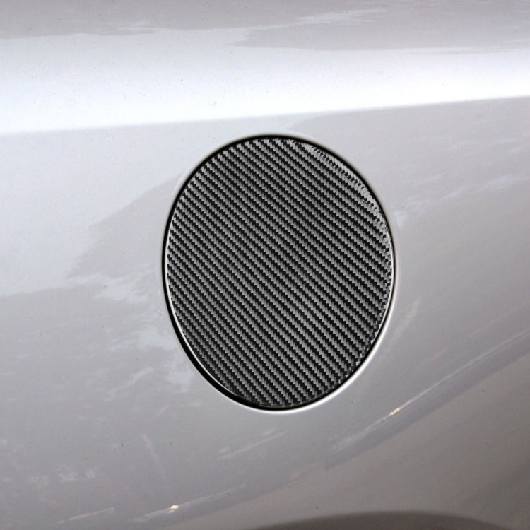 Carbon Fiber Car Fuel Tank Cover Decorative Sticker for Volkswagen Scirocco 2009-2016,Left and Right Drive Universal, Fuel Tank Cover