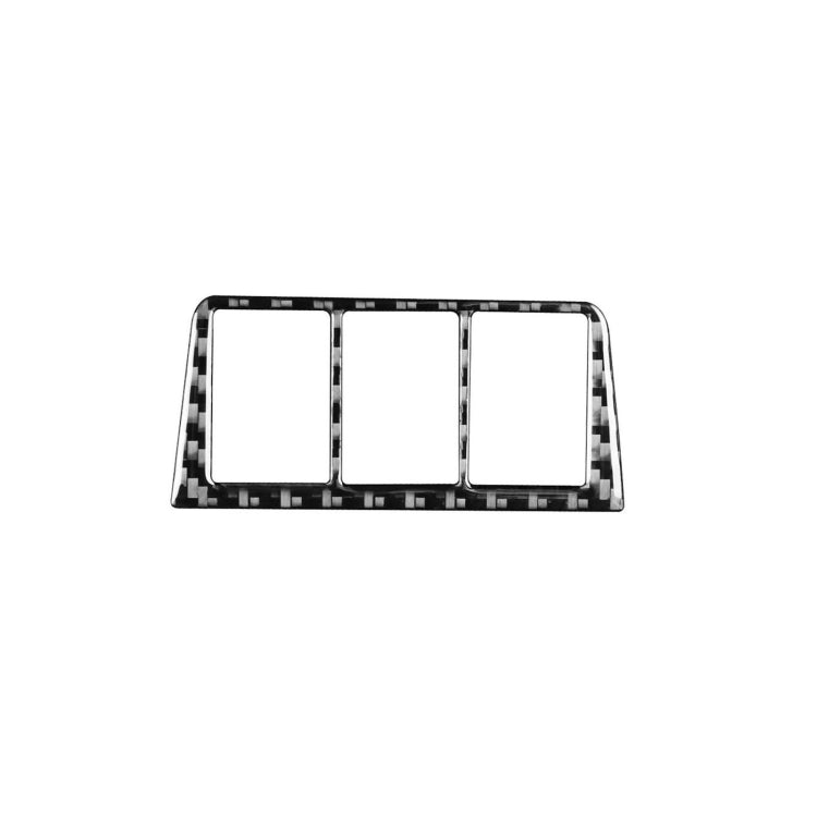 Carbon Fiber Car Headlight Switch Frame Decorative Sticker for Toyota Old RAV4 2006-2013,Left and Right Drive Universal, Headlight Switch Frame