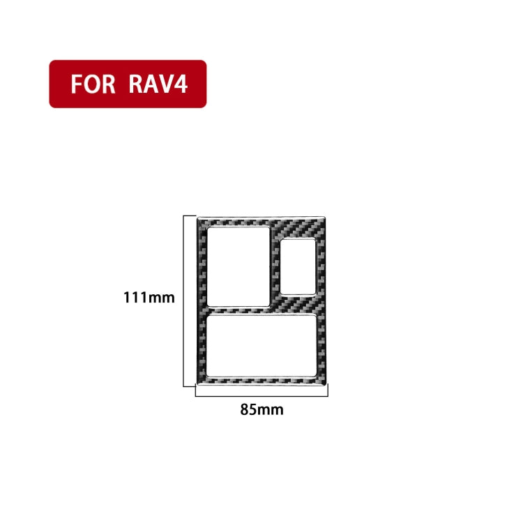 Carbon Fiber Car Rearview Mirror Adjustment Switch Frame Decorative Sticker for Toyota Old RAV4 2006-2013,Left Drive, Rearview Mirror Adjustment Switch Frame ,Left Drive