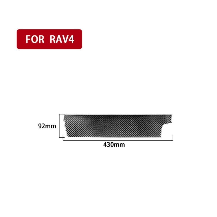 Carbon Fiber Car Co-pilot Control Panel Decorative Sticker for Toyota Old RAV4 2006-2013,Right Drive, Co-pilot Control Panel ,Right Drive