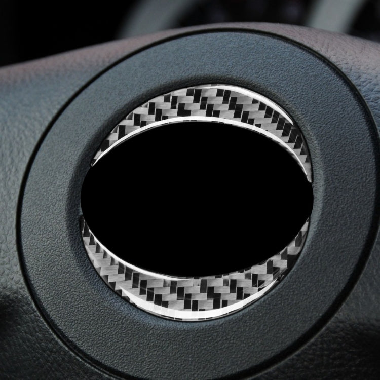 Carbon Fiber Car Steering Wheel Label Decorative Sticker for Toyota Old RAV4 2006-2013,Left and Right Drive Universal, Steering Wheel Label