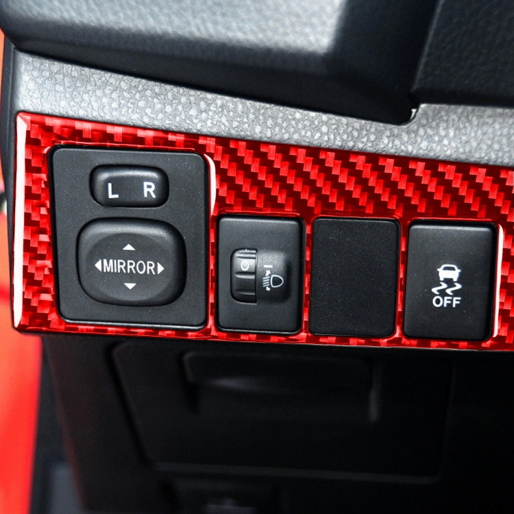 Carbon Fiber Car Headlight Switch Decorative Sticker for Toyota Corolla 2014-2018,Left Drive, Headlight Switch,Left Drive