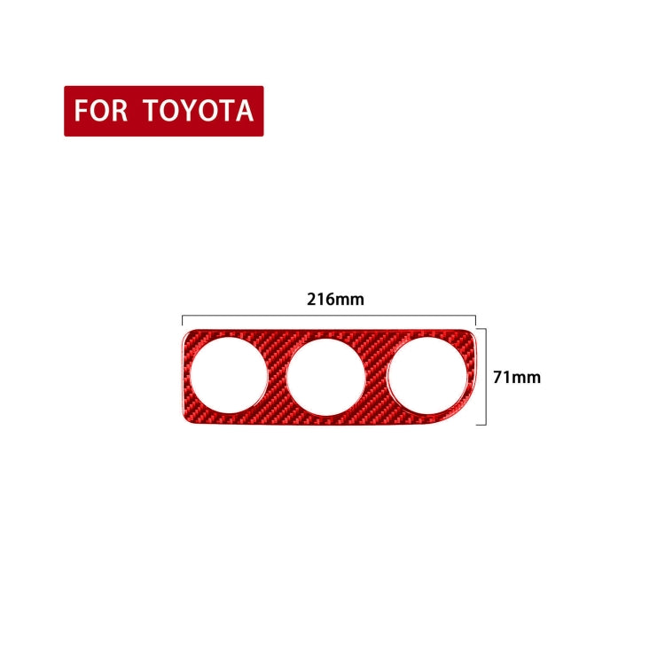 Carbon Fiber Car Air Conditioner Switch Panel B Decorative Sticker for Toyota Corolla 2014-2018,Left Drive