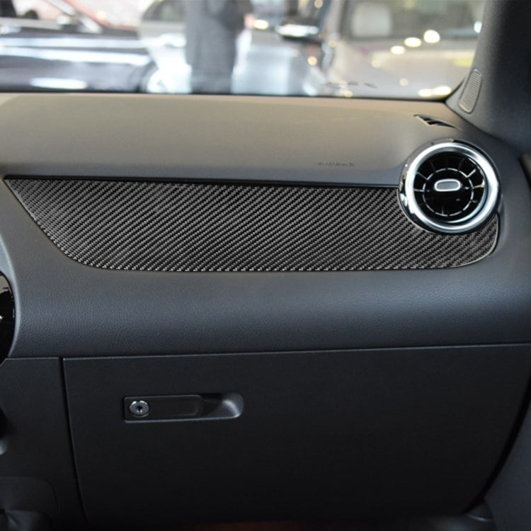 Carbon Fiber Car Co-pilot Control Panel Decorative Sticker for Mercedes-Benz B-Class 2019 / GLB 2020,Left Drive, Co-pilot Control Panel,Left Drive