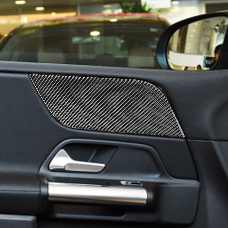6 PCS / Set Carbon Fiber Car B Front Door Panel Decorative Sticker for Mercedes-Benz B-Class 2019,Right Drive, B Front Door Panel ,Right Drive