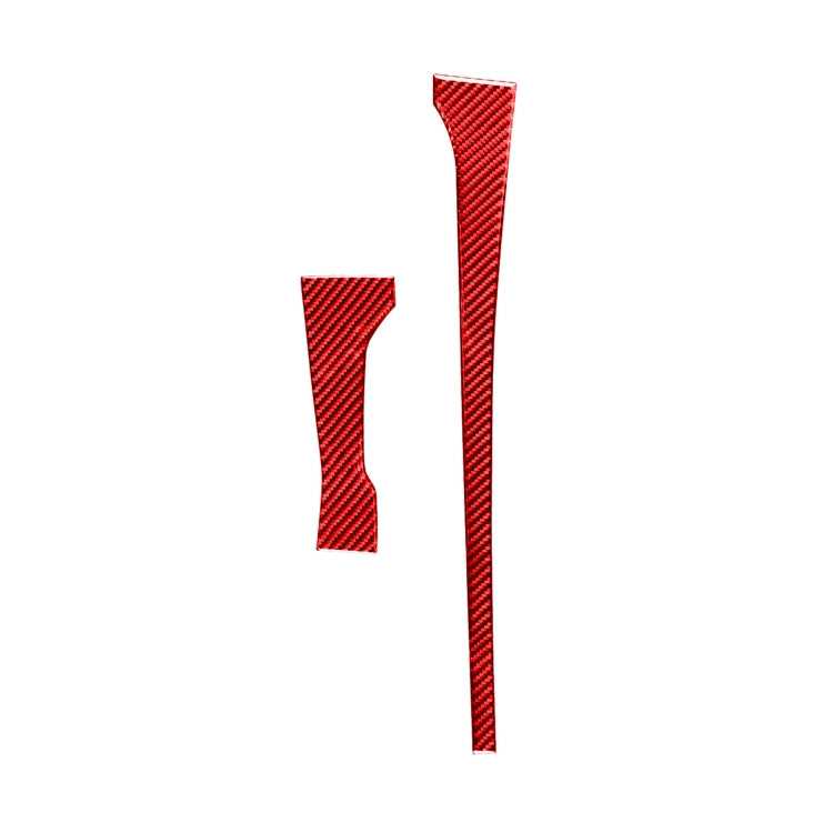 2 PCS / Set Carbon Fiber Car Central Control Gear Trim Decorative Sticker for Toyota Tundra 2014-2018,Left and Right Drive Universal, Central Control Gear Trim