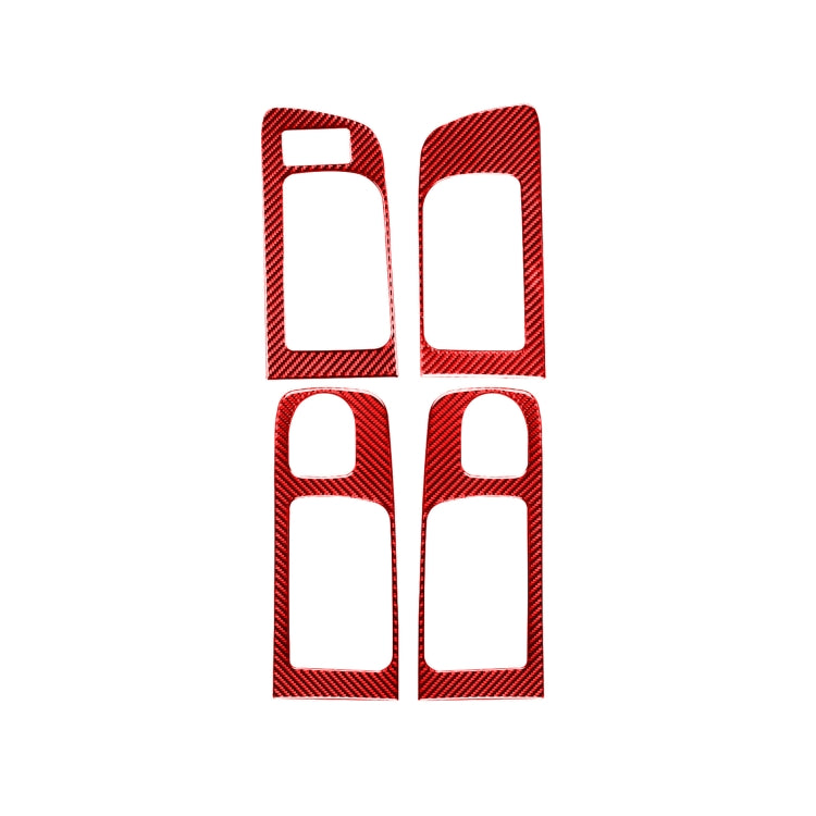 4 PCS / Set Carbon Fiber Car Door Inner Handle Decorative Sticker for Toyota Tundra 2014-2018,Left Drive, Door Inner Handle ,Left Drive