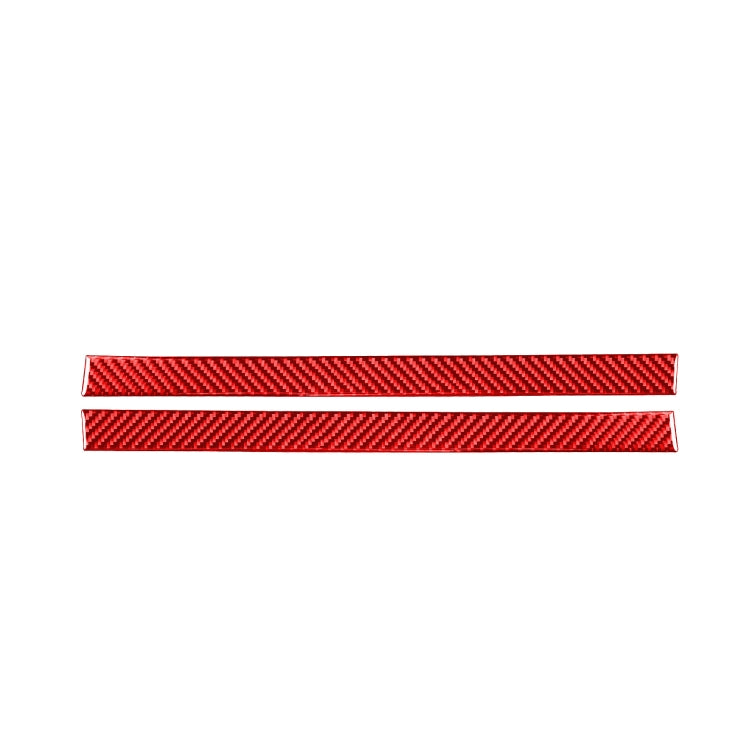 2 PCS / Set Carbon Fiber Car Rearview Mirror Anti Chafing Strip Decorative Sticker for Toyota Tundra 2014-2018,Left and Right Drive Universal, Rearview Mirror Anti Chafing Strip