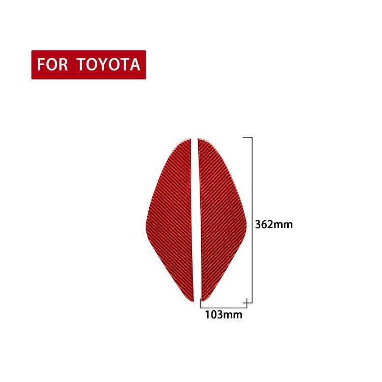 2 PCS / Set Carbon Fiber Car Door Anti-collision Cushion Decorative Sticker for Toyota Tundra 2014-2018,Left and Right Drive Universal, Door Anti-collision Cushion