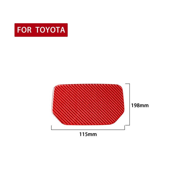 Carbon Fiber Car Dashboard Storage Box Mat Decorative Sticker for Toyota Tundra 2014-2018,Left and Right Drive Universal, Dashboard Storage Box Mat