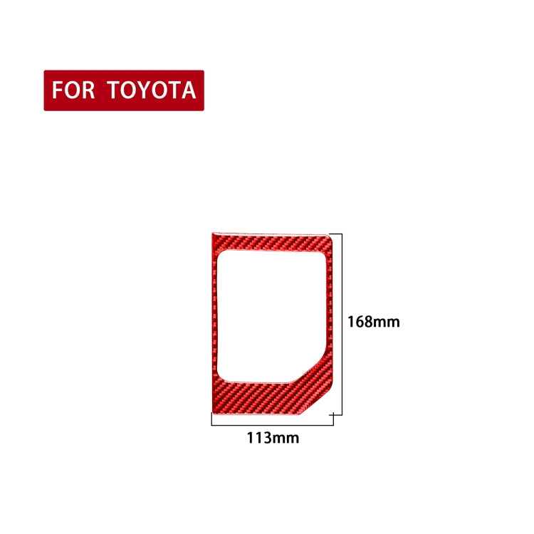 Carbon Fiber Car Gear Panel Decorative Sticker for Toyota Tundra 2014-2018,Left and Right Drive Universal, Gear Panel