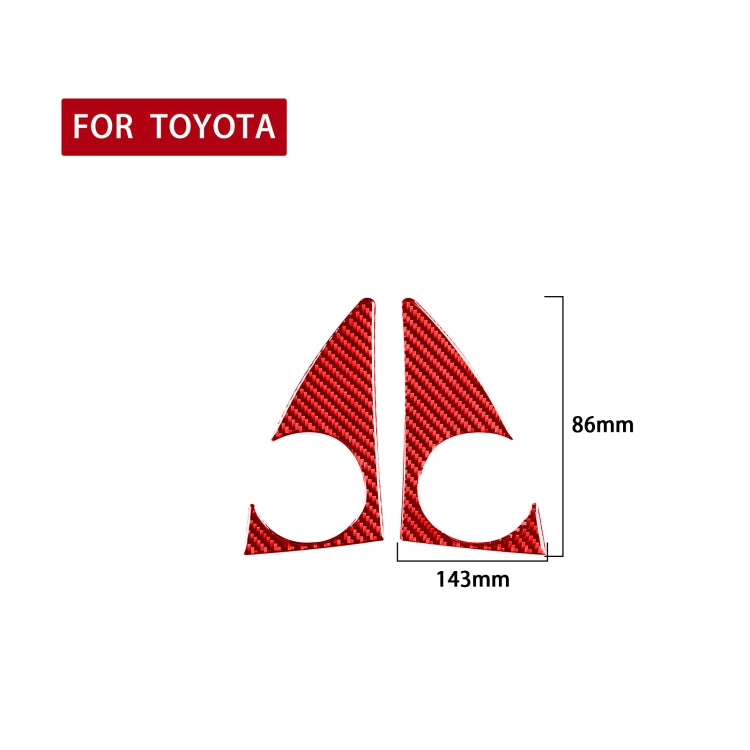 2 PCS / Set Carbon Fiber Car A-pillar Speaker Panel Decorative Sticker for Toyota Tundra 2014-2018,Left and Right Drive Universal, A-pillar Speaker Panel