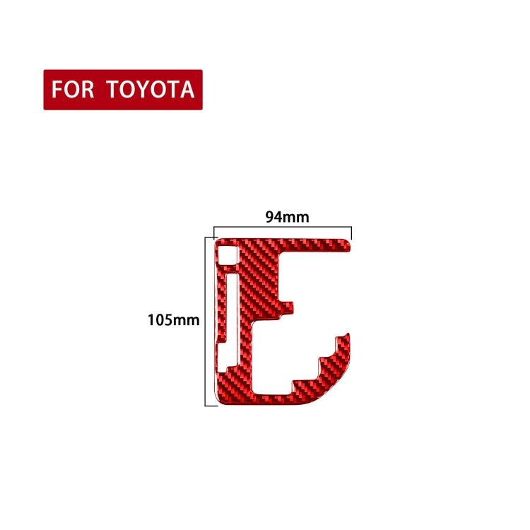 Carbon Fiber Car Gear Indication Decorative Sticker for Toyota Tundra 2014-2018,Left and Right Drive Universal