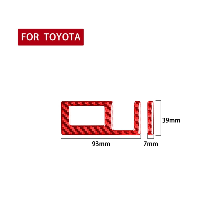 2 PCS / Set Carbon Fiber Car Headlight Switch Ring Decorative Sticker for Toyota Tundra 2014-2018,Left and Right Drive Universal, Headlight Switch Ring