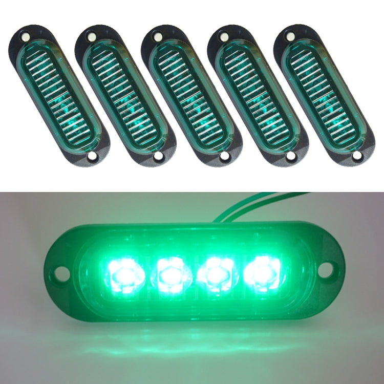 5 PCS MK-087 Car / Truck 4LEDs Side Marker Indicator Lights Bulb Lamp, MK-087(Red Light), MK-087(White Light), MK-087(Yellow Light), MK-087(Blue Light), MK-087(Green Light)