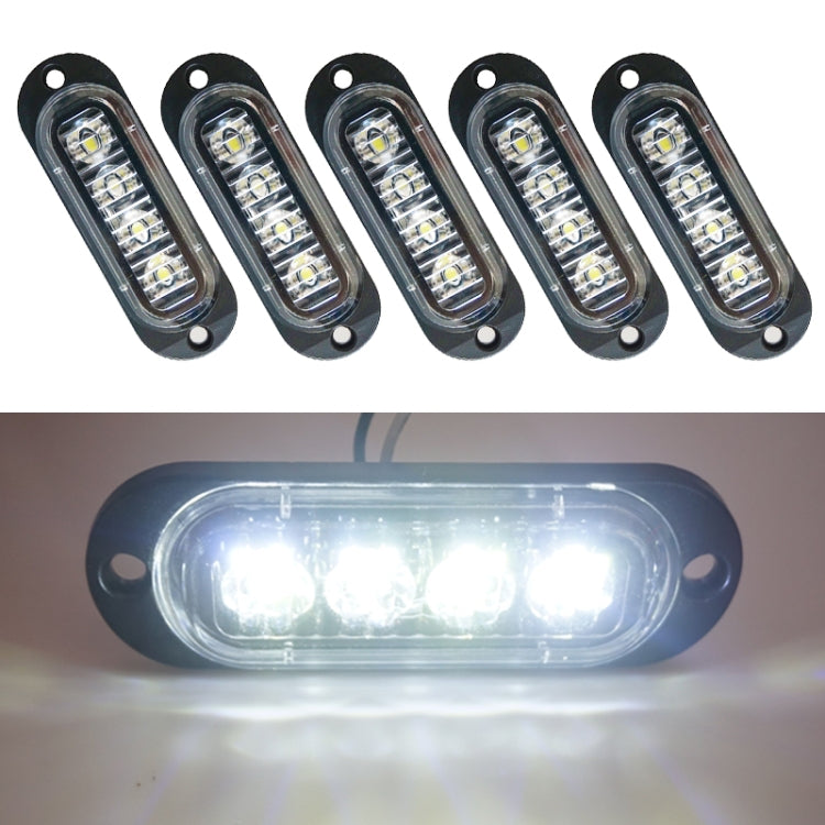 5 PCS MK-087 Car / Truck 4LEDs Side Marker Indicator Lights Bulb Lamp, MK-087(Red Light), MK-087(White Light), MK-087(Yellow Light), MK-087(Blue Light), MK-087(Green Light)