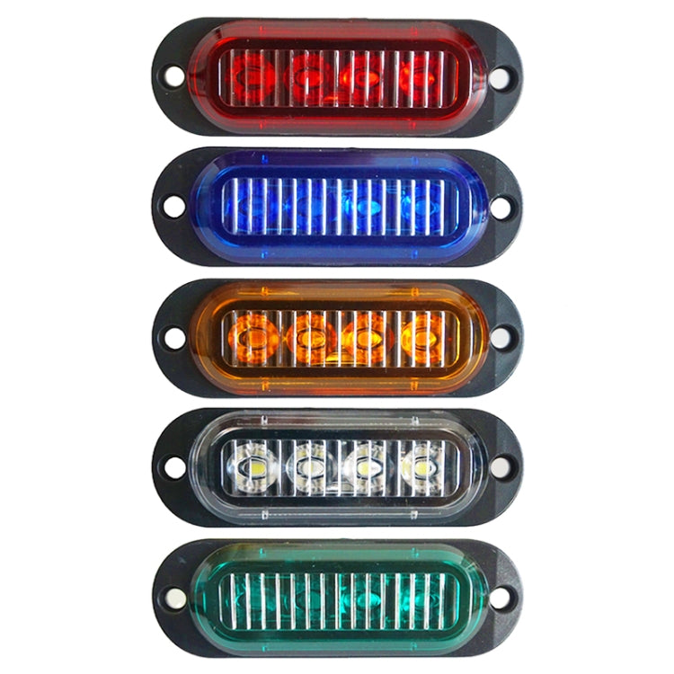 5 PCS MK-087 Car / Truck 4LEDs Side Marker Indicator Lights Bulb Lamp, MK-087(Red Light), MK-087(White Light), MK-087(Yellow Light), MK-087(Blue Light), MK-087(Green Light)