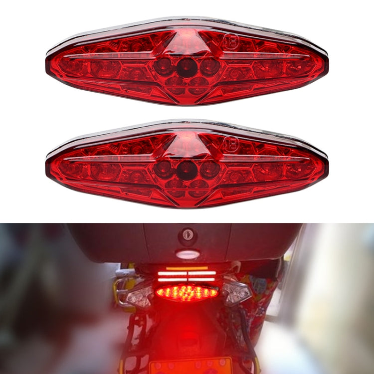 2 PCS KC-WD-NEW-3X Motorcycle LED Brake Light Running Lamp, KC-WD-NEW-3X, Running Lamp
