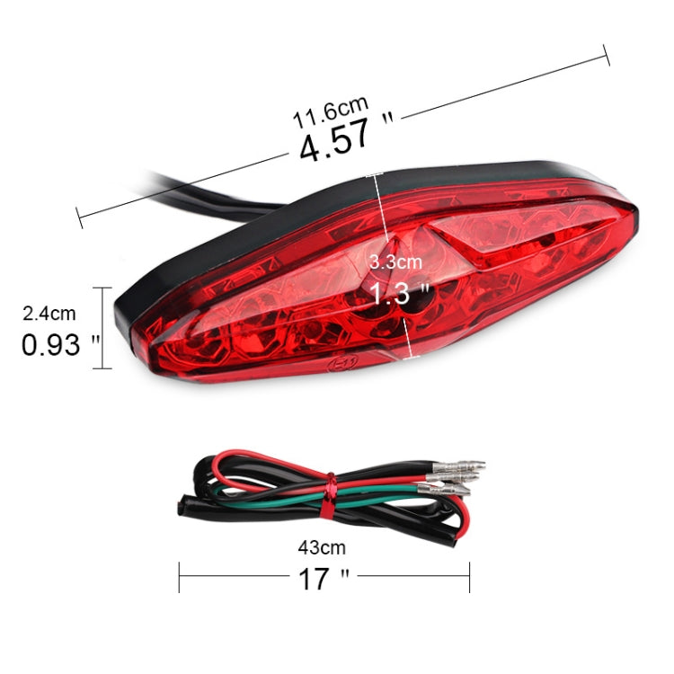 2 PCS KC-WD-NEW-3X Motorcycle LED Brake Light Running Lamp, KC-WD-NEW-3X, Running Lamp
