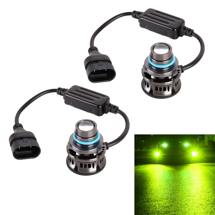 1 Pair 9006 27W / DC12V Car Aluminum Alloy LED Headlight, 9006 (Lime Green), 9006 (White Light), 9006 (Blue Light), 9006 (Gold Light)