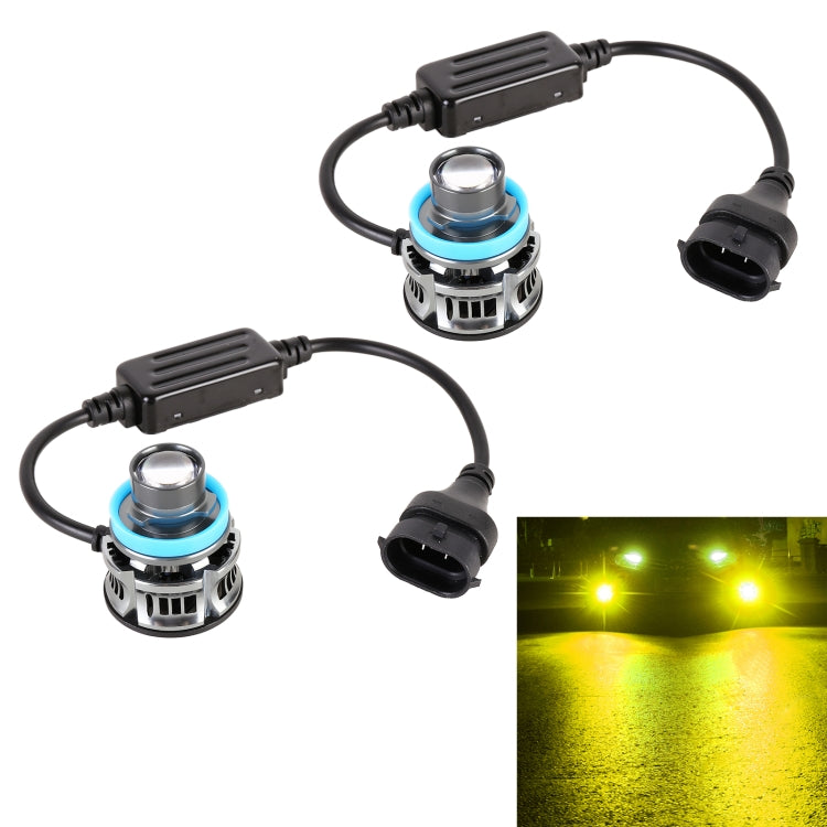 1 Pair H11 27W / DC12V Car Aluminum Alloy Flashing LED Headlight, H11 Flashing (Lime Green), H11 Flashing (White Light), H11 Flashing (Blue Light), H11 Flashing (Gold Light)