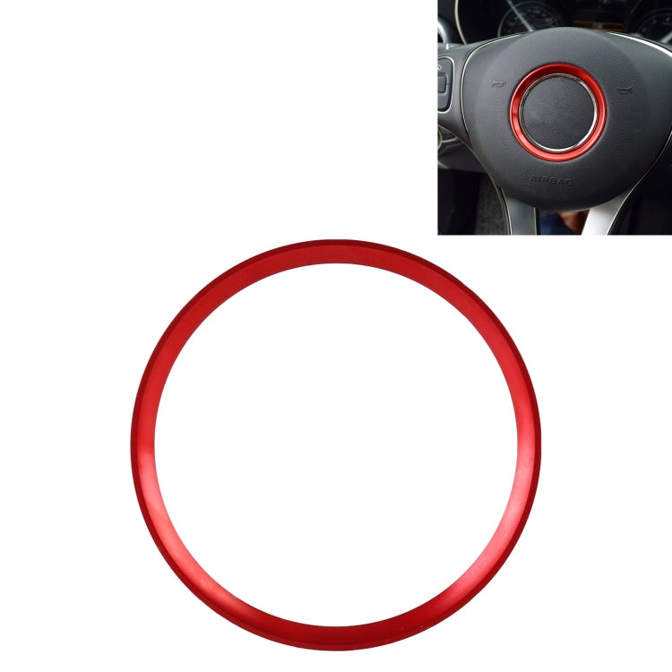 Car Steering Wheel Decorative Ring Cover for Mercedes-Benz,Inner Diameter: 5.8cm, 5.8cm (Blue), 5.8cm (Red), 5.8cm (Silver)