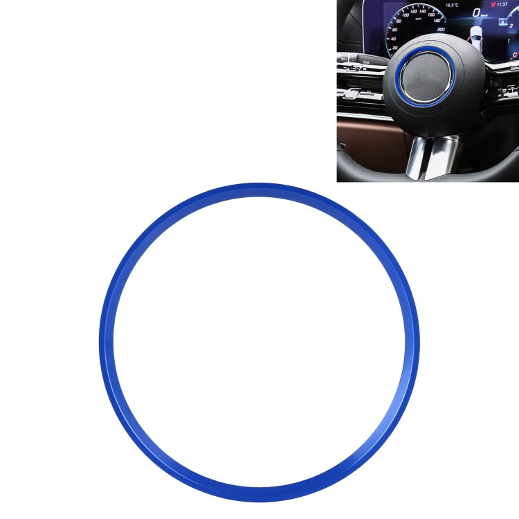 Car Steering Wheel Decorative Ring Cover for Mercedes-Benz,Inner Diameter: 7.2cm, 7.2cm (Blue), 7.2cm (Red), 7.2cm (Silver)