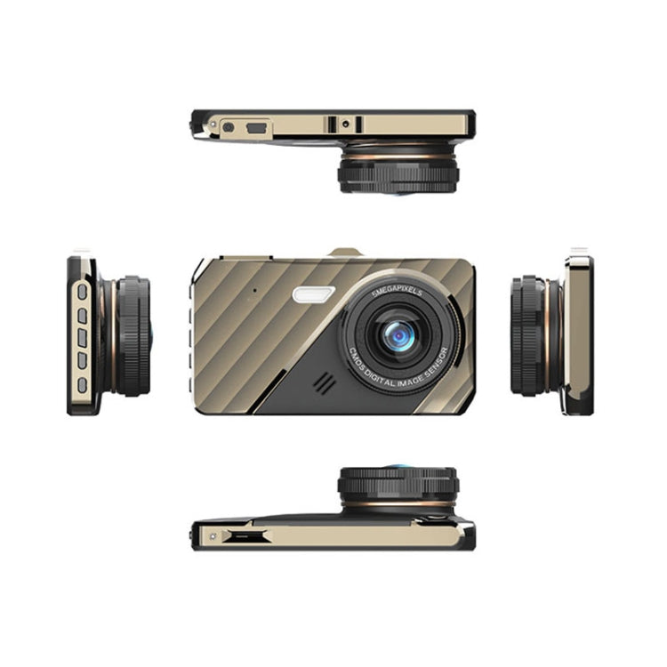 Q50 Car 4 inch HD 1080P Night Vision Front and Rear Dual-lens Driving Recorder, Q50