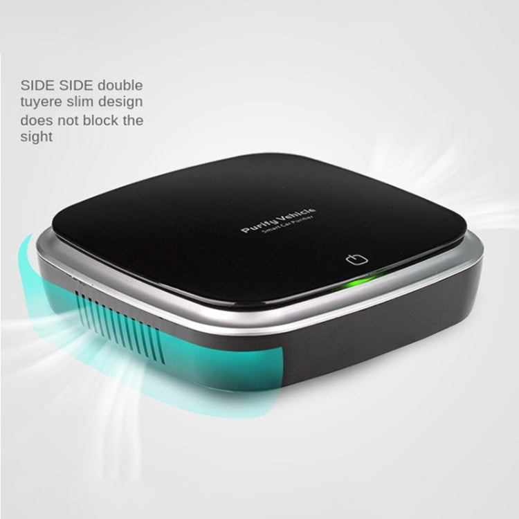 Car Solar Energy Negative Ion Smart USB Air Purifier, XJ-005 (Black), XJ-005 (White)